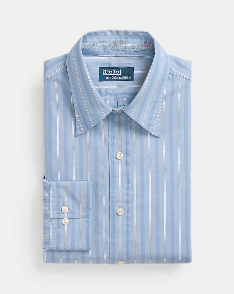 Camisas Formales Ralph Lauren Classic Fit Striped Dobby Hombre Azules | KASOUYR-91 - vista 2
