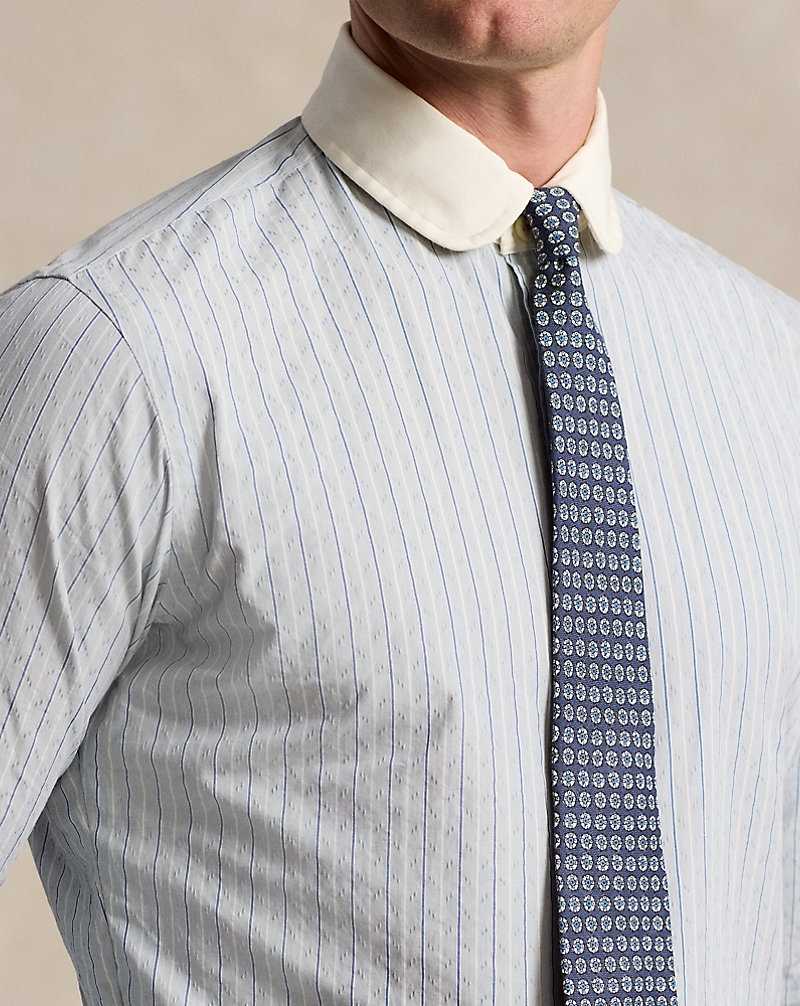 Camisas Formales Ralph Lauren Classic Fit Striped Hombre Blue/White | TBOEQSI-26 - vista 5
