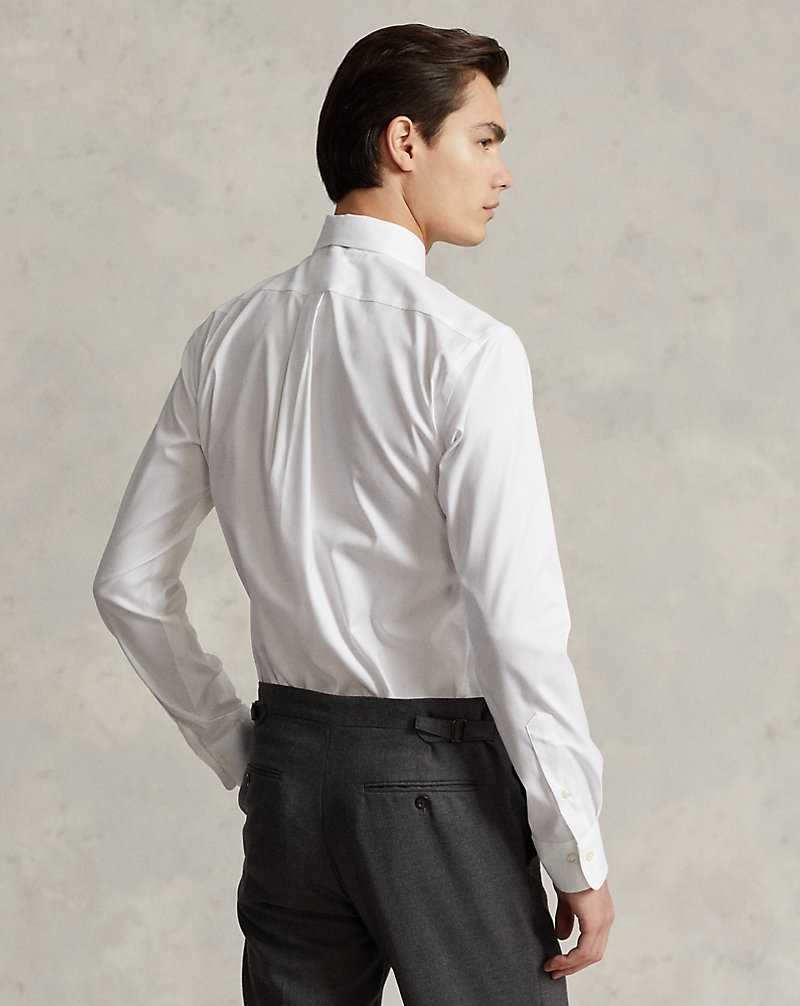 Camisas Formales Ralph Lauren Custom Fit Oxford Hombre Blancos | BWACZVN-07 - vista 4