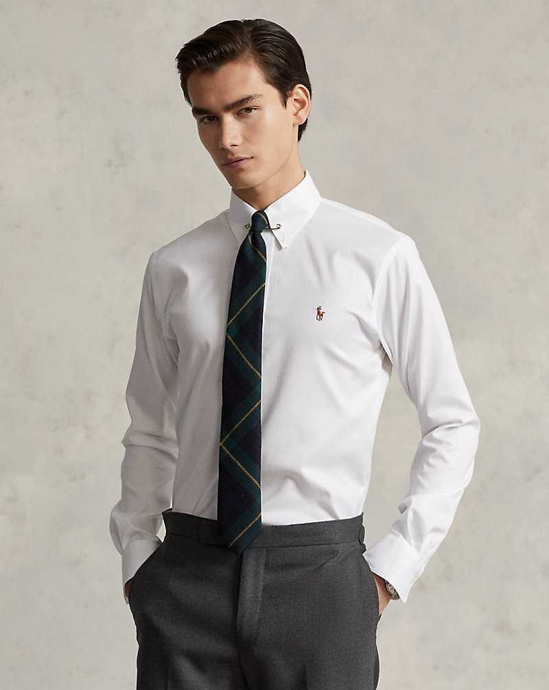 Camisas Formales Ralph Lauren Custom Fit Oxford Hombre Blancos | BWACZVN-07 - vista 1