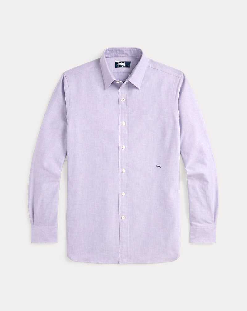 Camisas Formales Ralph Lauren Custom Fit Monogram Oxford Hombre Thistle | PKADJVC-90 - vista 2