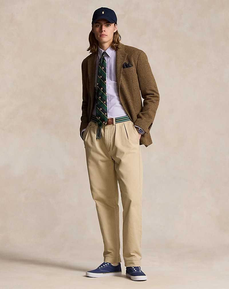 Camisas Formales Ralph Lauren Custom Fit Monogram Oxford Hombre Thistle | PKADJVC-90 - vista 3
