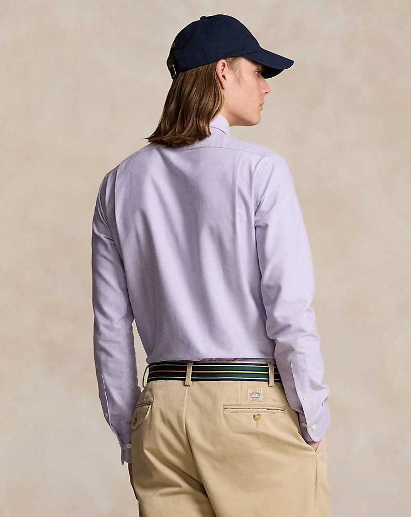 Camisas Formales Ralph Lauren Custom Fit Monogram Oxford Hombre Thistle | PKADJVC-90 - vista 4