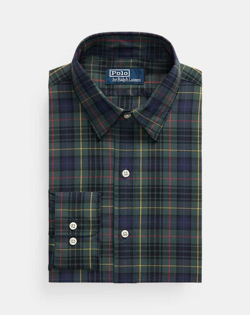 Camisas Formales Ralph Lauren Custom Fit Plaid Poplin Hombre 5072 Forest/Red Multi | NZCQVDJ-35 - vista 2