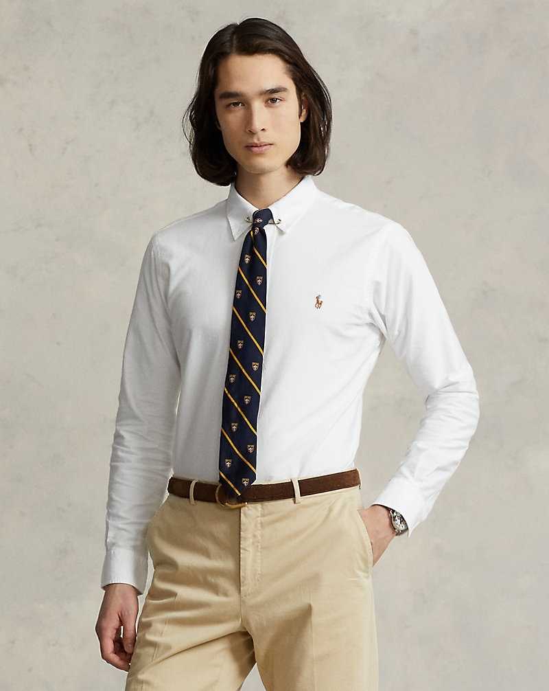 Camisas Formales Ralph Lauren Custom Fit Oxford Hombre Blancos | UTWFNRC-61 - vista 1