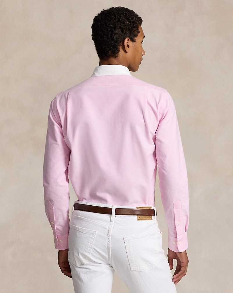 Camisas Formales Ralph Lauren Custom Fit Oxford Hombre Rosas | ZFLBKMI-26 - vista 4