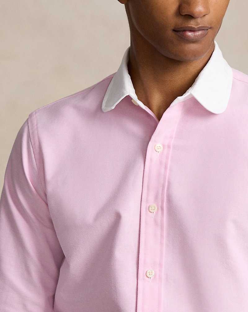 Camisas Formales Ralph Lauren Custom Fit Oxford Hombre Rosas | ZFLBKMI-26 - vista 5