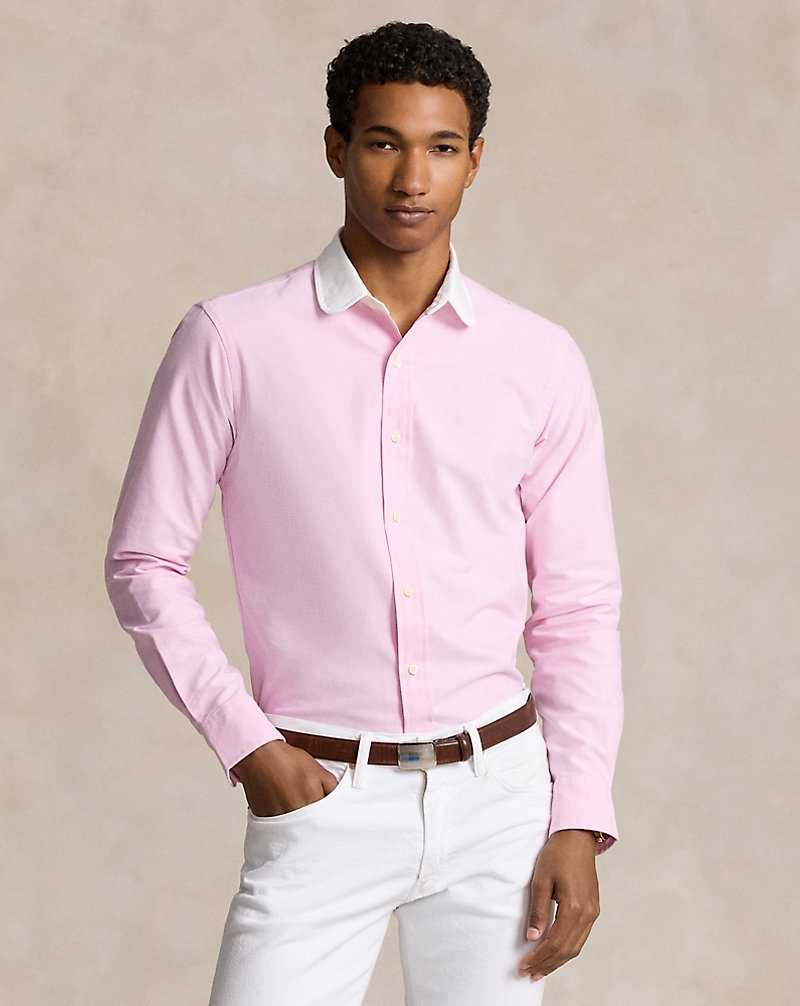 Camisas Formales Ralph Lauren Custom Fit Oxford Hombre Rosas | ZFLBKMI-26 - vista 1