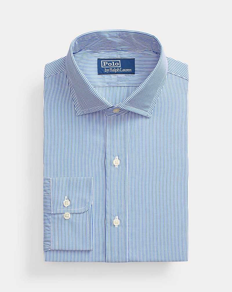Camisas Formales Ralph Lauren Custom Fit Striped Poplin Hombre Carolina Blue/White | XIFNPTR-21 - vista 2