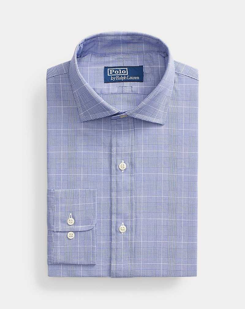 Camisas Formales Ralph Lauren Custom Fit Poplin Hombre Ocean Blue/White | UERNBWO-87 - vista 2