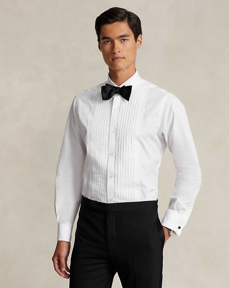 Camisas Formales Ralph Lauren Custom Fit French Cuff Tuxedo Hombre Blancos | UFJCPEL-59 - vista 1