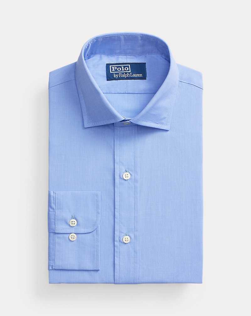 Camisas Formales Ralph Lauren Custom Fit Poplin Hombre Azules | FXDOBLT-85 - vista 2