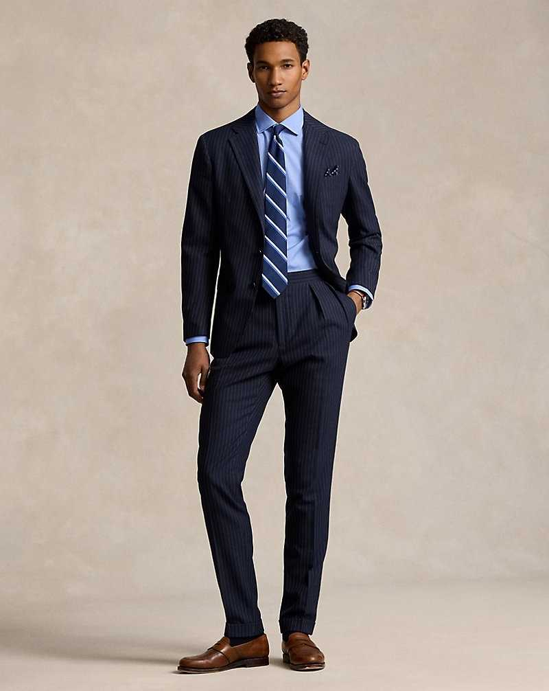 Camisas Formales Ralph Lauren Custom Fit Poplin Hombre Azules | FXDOBLT-85 - vista 3