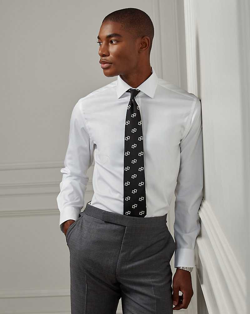 Camisas Formales Ralph Lauren Easy Care Twill Hombre Blancos | DNUPECZ-04 - vista 1