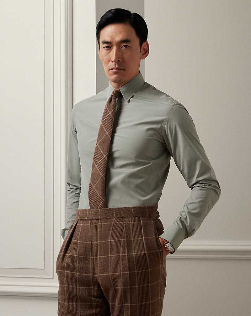 Camisas Formales Ralph Lauren End-on-End Hombre Verdes | XRFZCMU-80 - vista 1