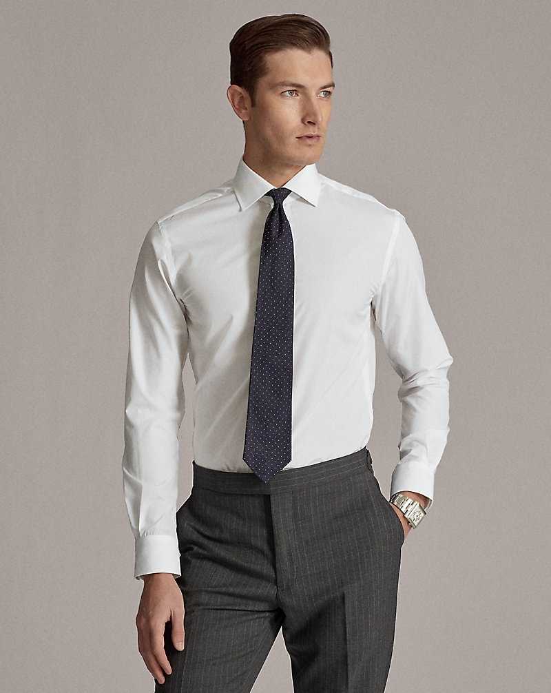 Camisas Formales Ralph Lauren End-on-End Hombre Blancos | IQAKXDL-53 - vista 1