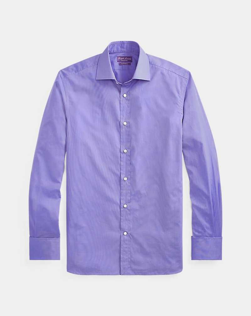 Camisas Formales Ralph Lauren End-on-End Hombre Azules | WRHLPOM-64 - vista 2