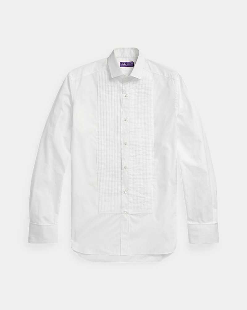 Camisas Formales Ralph Lauren French Cuff Tuxedo Hombre Blancos | BINHULD-70 - vista 2