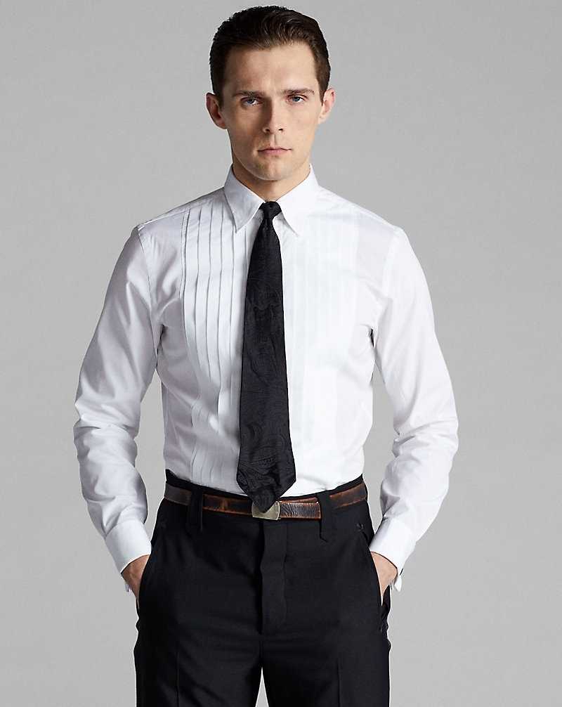 Camisas Formales Ralph Lauren French Cuff Tuxedo Hombre Blancos | QPRHTOM-63 - vista 2