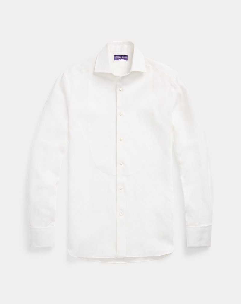 Camisas Formales Ralph Lauren French Cuff Linen Tuxedo Hombre Blancos | YXERSNZ-90 - vista 2