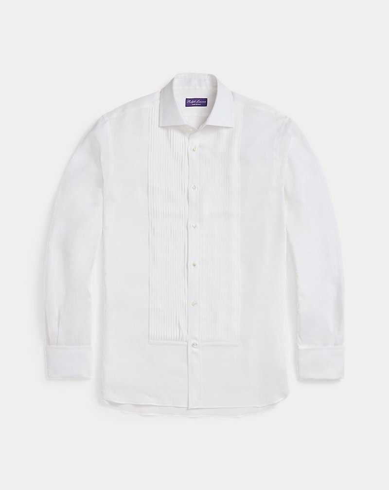 Camisas Formales Ralph Lauren Linen French Cuff Tuxedo Hombre Blancos | YQASEJL-04 - vista 2