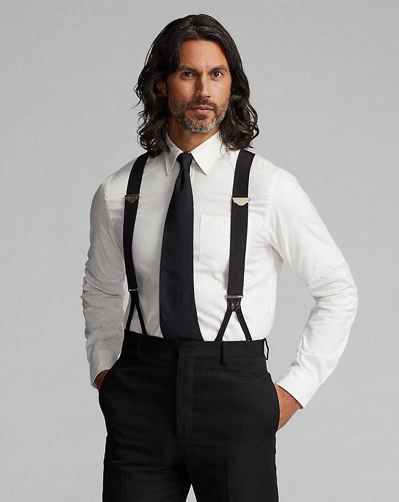 Camisas Formales Ralph Lauren Pinpoint Oxford Hombre Blancos | KQAUSCJ-12 - vista 2