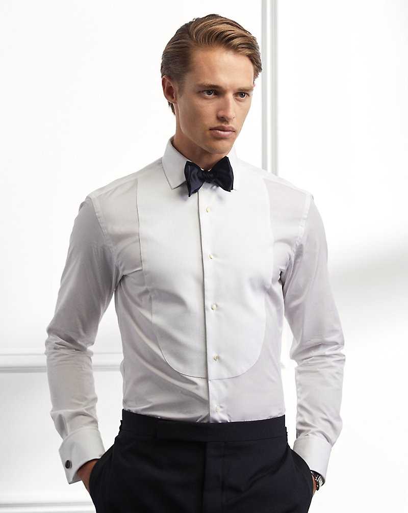 Camisas Formales Ralph Lauren Pique-Bib French Cuff Tuxedo Hombre Blancos | VTZIEUY-06 - vista 1