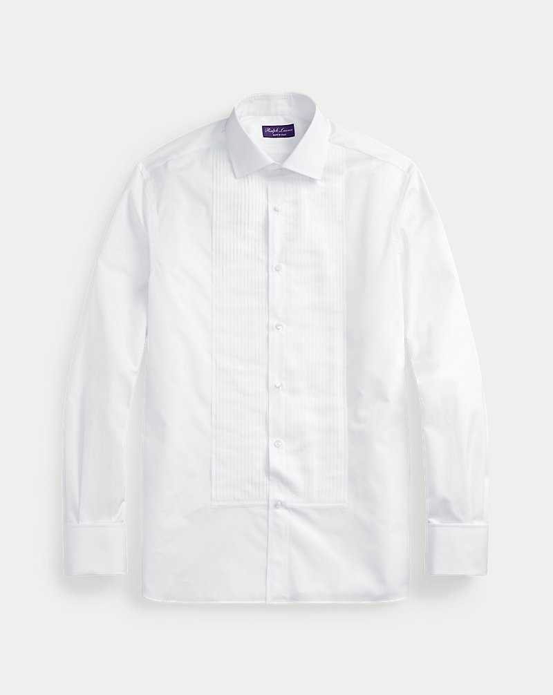 Camisas Formales Ralph Lauren Poplin French Cuff Tuxedo Hombre Blancos | UBKPZJM-46 - vista 2