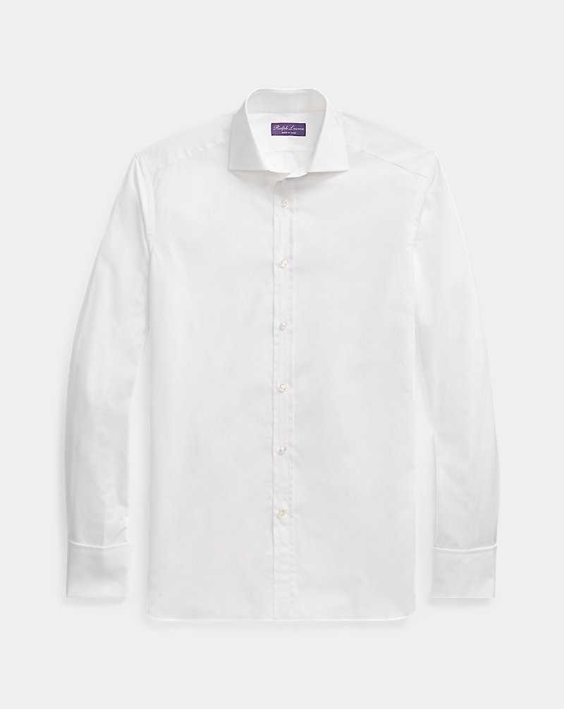 Camisas Formales Ralph Lauren Poplin French Cuff Hombre Blancos | UBHNGAT-72 - vista 2