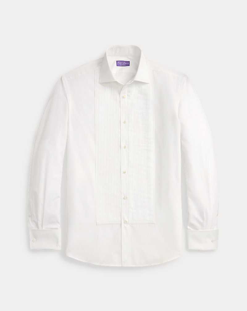 Camisas Formales Ralph Lauren Poplin French Cuff Tuxedo Hombre Blancos | AYIHVWD-78 - vista 2
