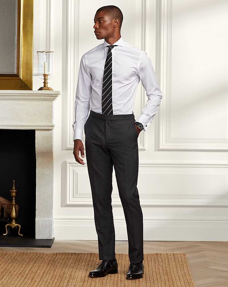 Camisas Formales Ralph Lauren Poplin Hombre Blancos | YGEQLZA-34 - vista 3