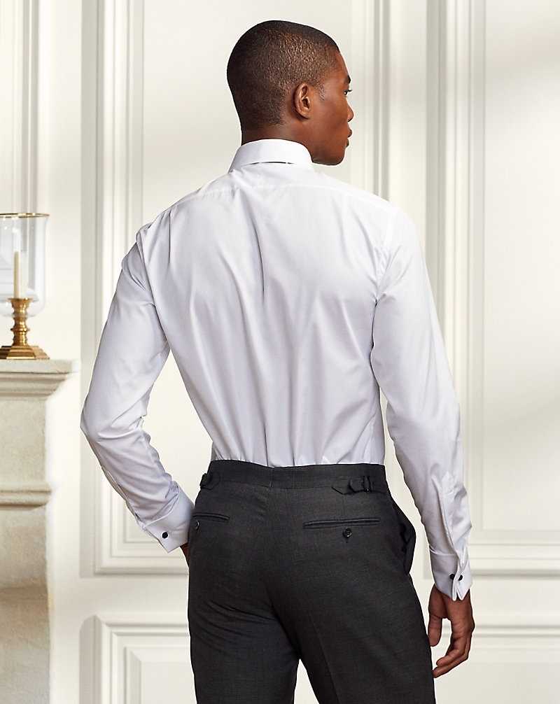 Camisas Formales Ralph Lauren Poplin Hombre Blancos | YGEQLZA-34 - vista 4