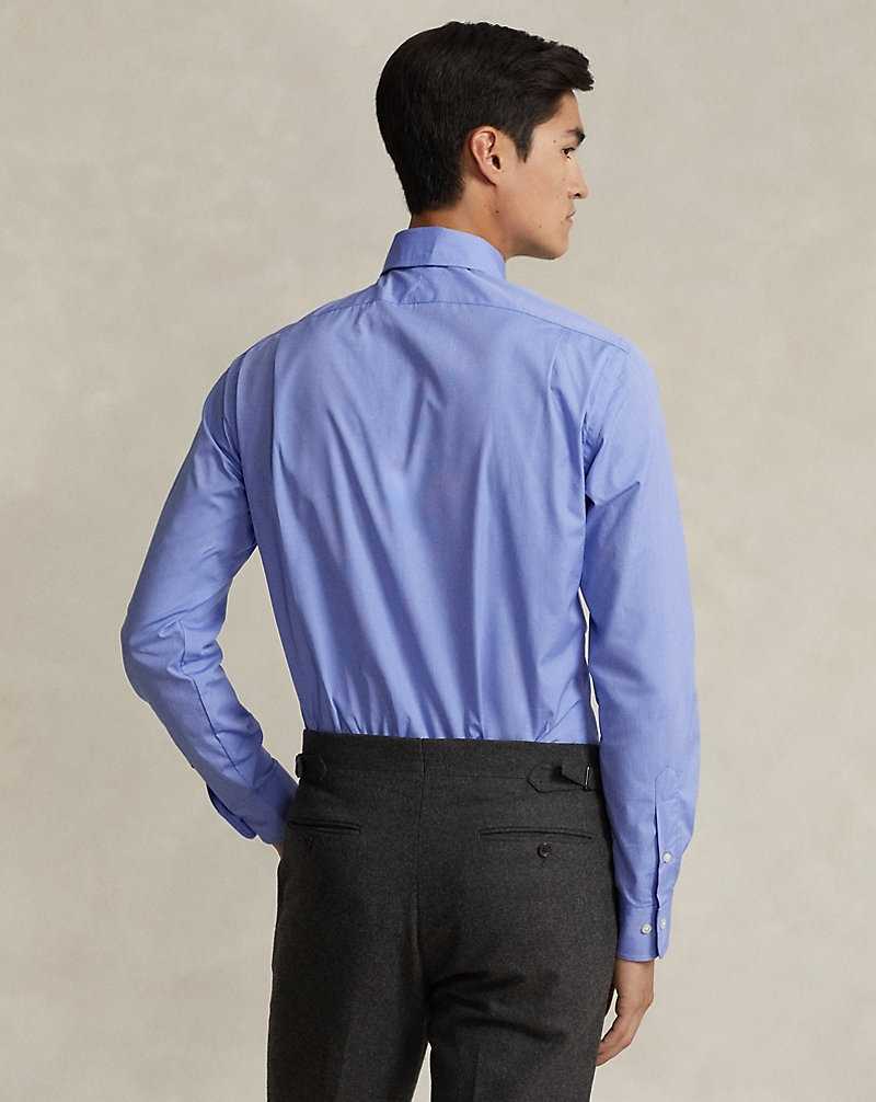 Camisas Formales Ralph Lauren Regent Custom Fit End-on-End Hombre Azules | YWIVUZA-75 - vista 4