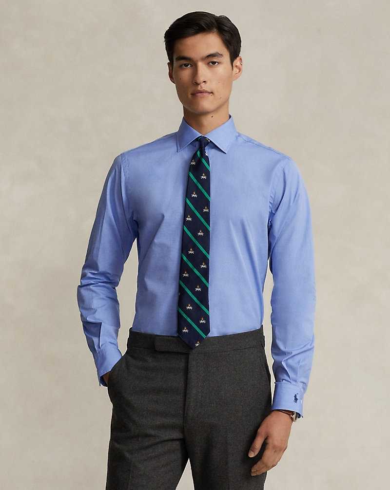 Camisas Formales Ralph Lauren Regent Custom Fit End-on-End Hombre Azules | YWIVUZA-75 - vista 1