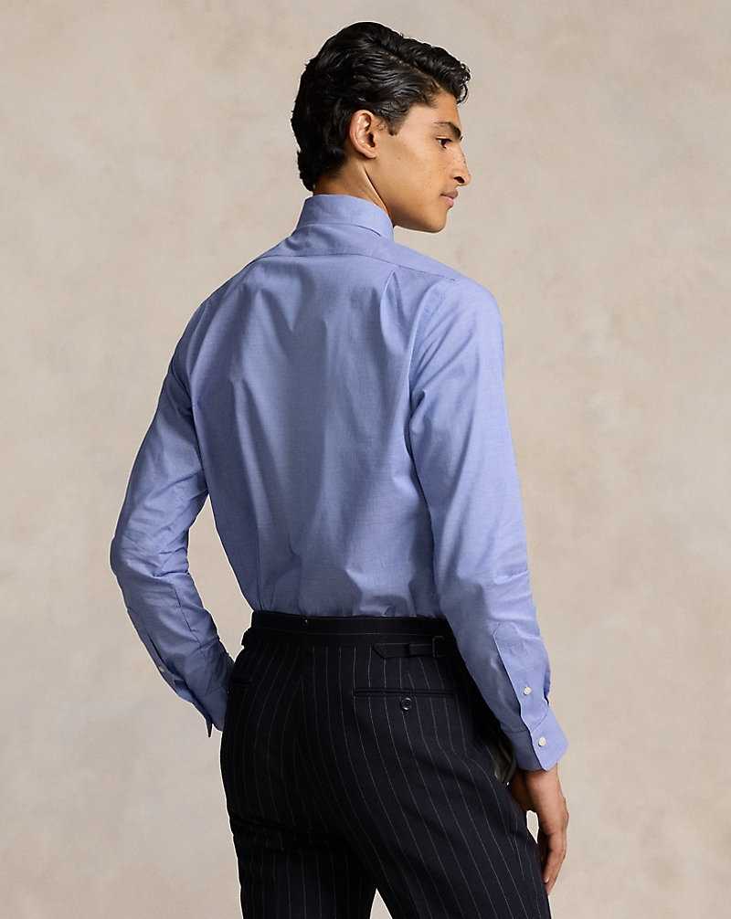Camisas Formales Ralph Lauren Regent Slim Fit Textured Hombre Blue/White | YGUQBZI-53 - vista 2