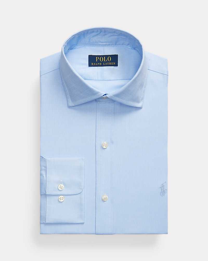 Camisas Formales Ralph Lauren Regent Slim Fit Textured Hombre Blue/White | YGUQBZI-53 - vista 1
