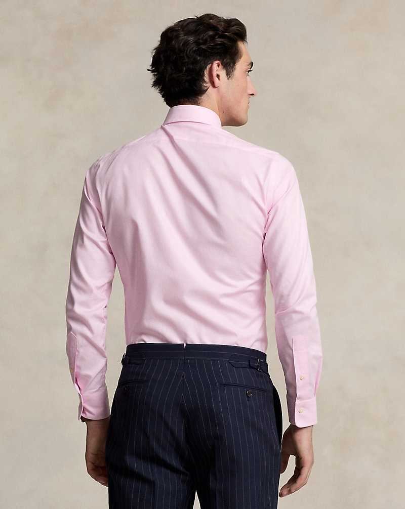 Camisas Formales Ralph Lauren Regent Slim Fit Textured Hombre 3183b Pink/White | LWMKRQO-41 - vista 4