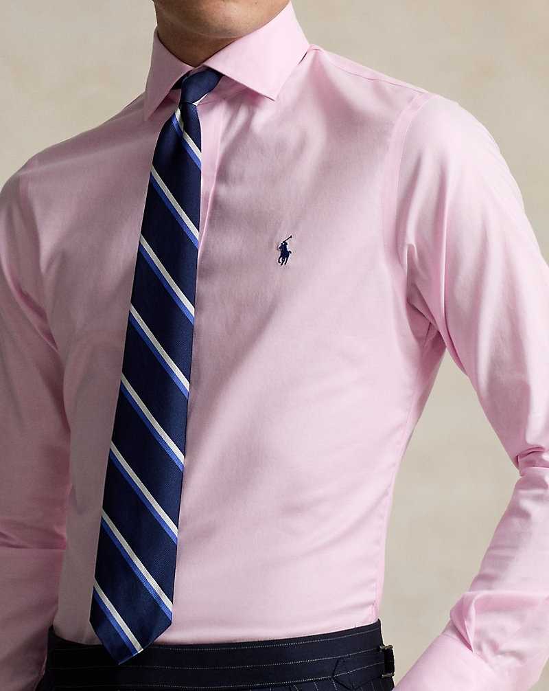Camisas Formales Ralph Lauren Regent Slim Fit Textured Hombre 3183b Pink/White | LWMKRQO-41 - vista 5