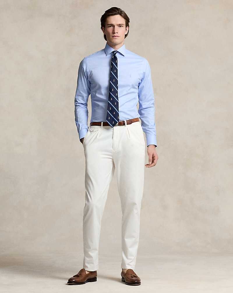 Camisas Formales Ralph Lauren Regent Slim Fit Textured Hombre 3183c Blue/White | WAGOQIJ-41 - vista 3