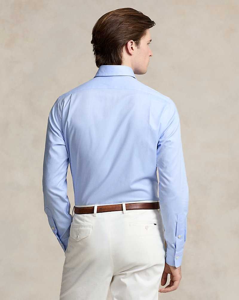 Camisas Formales Ralph Lauren Regent Slim Fit Textured Hombre 3183c Blue/White | WAGOQIJ-41 - vista 4