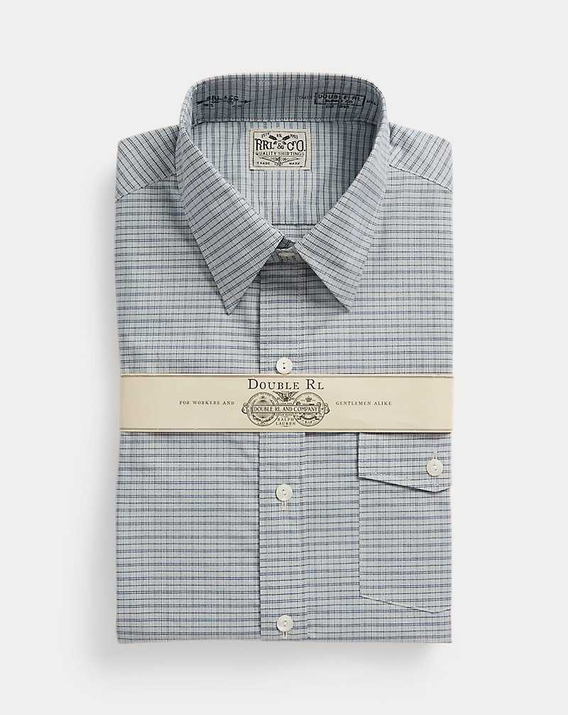 Camisas Formales Ralph Lauren Slim Fit Checked Woven Hombre Azules | NXBCQVI-52 - vista 1