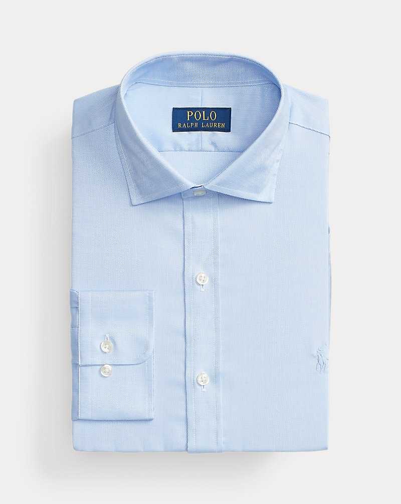 Camisas Formales Ralph Lauren Slim Fit Dobby Hombre Blue/White | PJZBMYX-12 - vista 2