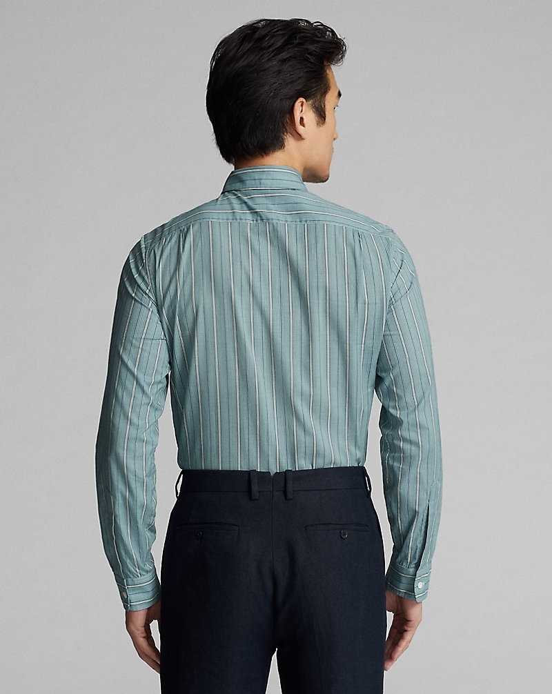 Camisas Formales Ralph Lauren Slim Fit Striped Woven Hombre Azules | QFDYUOA-27 - vista 4