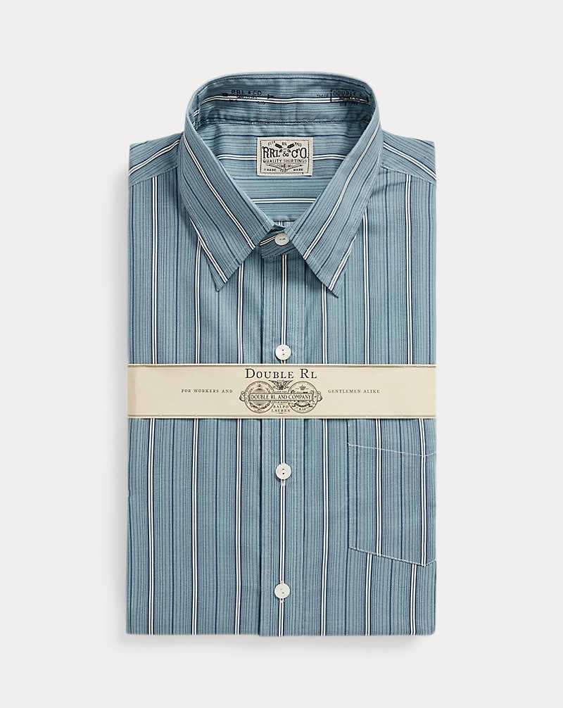 Camisas Formales Ralph Lauren Slim Fit Striped Woven Hombre Azules | QFDYUOA-27 - vista 1
