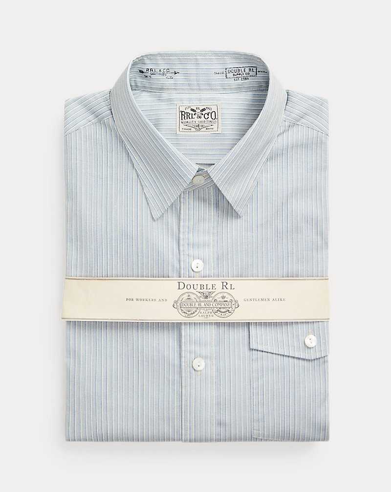 Camisas Formales Ralph Lauren Slim Fit Stripe-Print Woven Hombre Azules | YBZQOLA-54 - vista 1