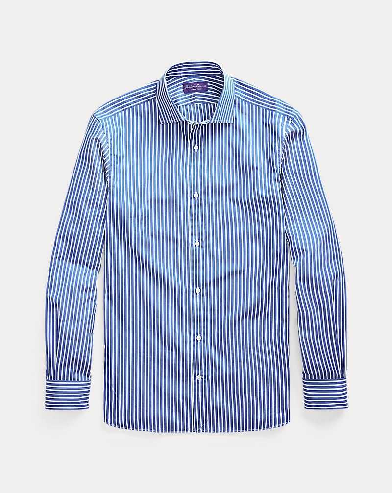 Camisas Formales Ralph Lauren Striped Hombre Azules Oscuro Blancos | KMSOPGD-90 - vista 2