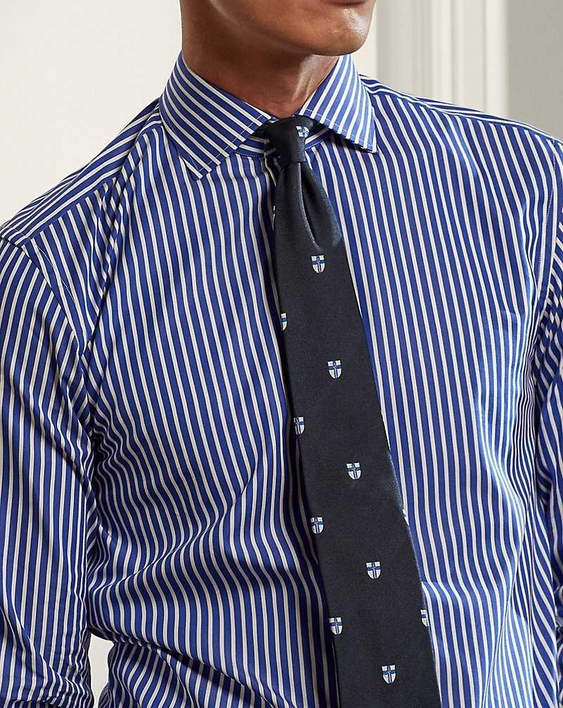 Camisas Formales Ralph Lauren Striped Hombre Azules Oscuro Blancos | KMSOPGD-90 - vista 5