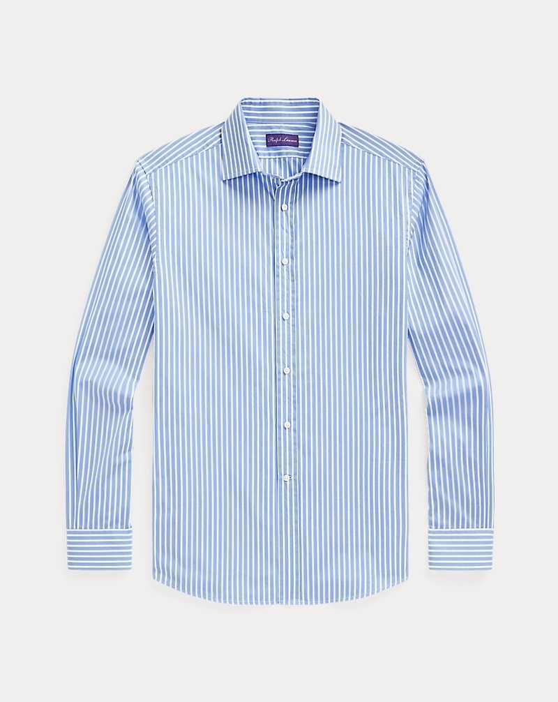 Camisas Formales Ralph Lauren Striped Poplin Hombre Blue/White | FPTGSYV-31 - vista 2