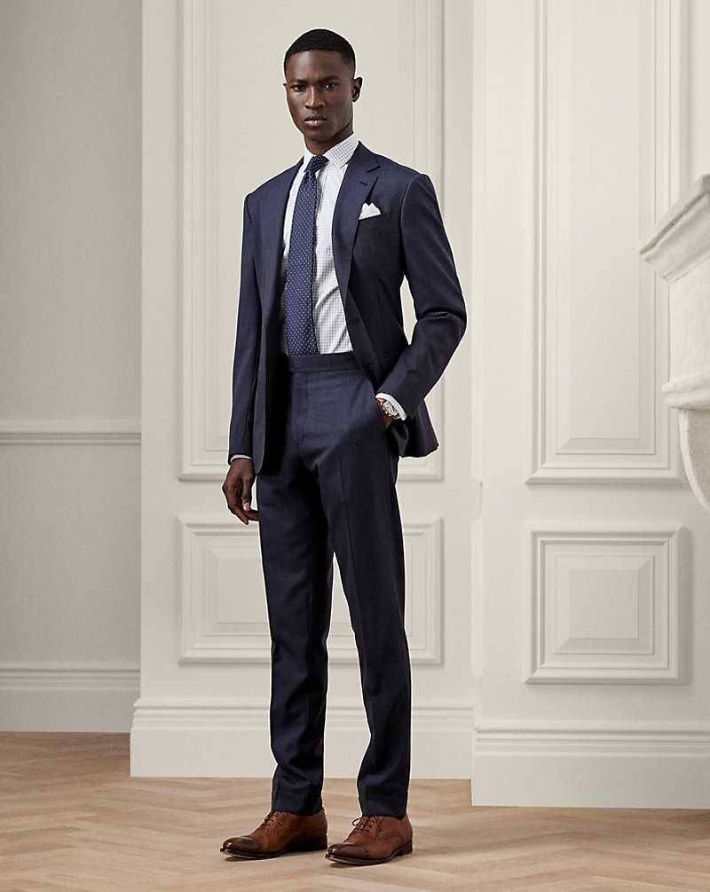 Camisas Formales Ralph Lauren Tattersall Poplin Hombre Azules | JHXAMBQ-03 - vista 3