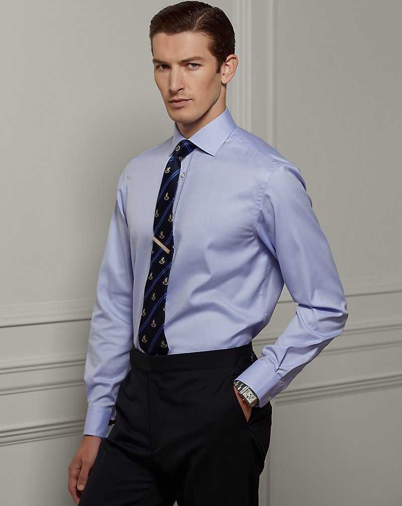 Camisas Formales Ralph Lauren Twill Hombre Azules | REHQDIN-93 - vista 1